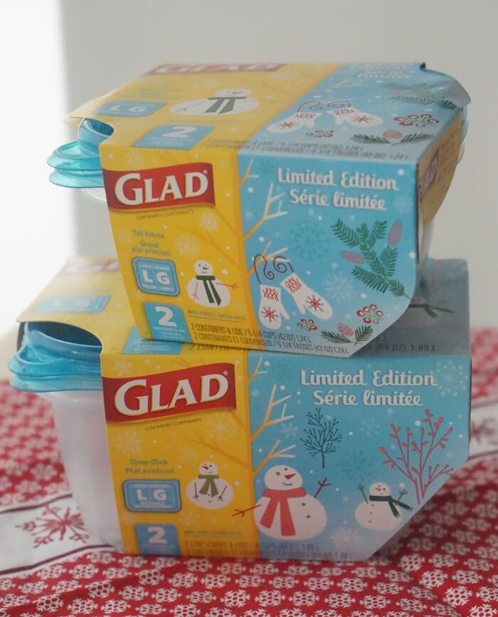  GladWare Holiday Food Storage Containers with