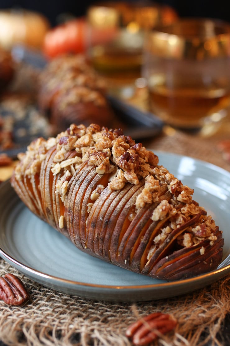 Purple Hasselback Sweet Potatoes – Emilie Eats