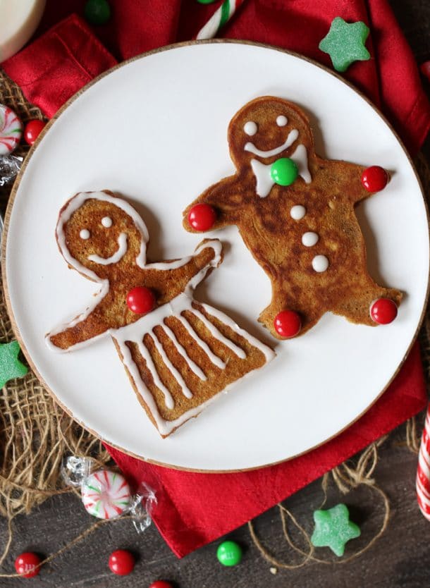 Gingerbread Pancakes Recipe | Vegan Holiday Breakfast Recipe - Abbey's ...