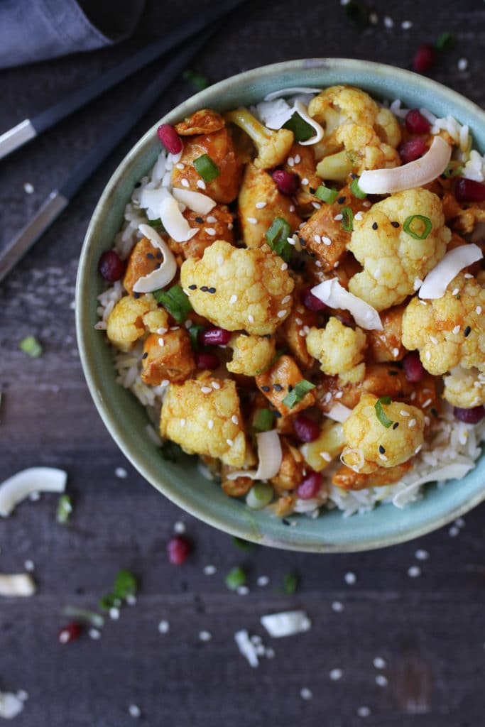 Orange Chicken And Cauliflower Instant Pot Recipe Abbey S Kitchen