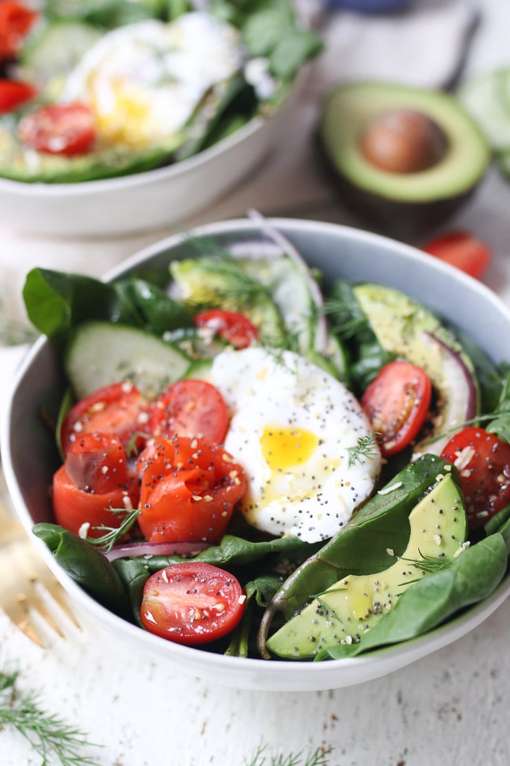 Everything Bagel Keto Salad for Breakfast and Brunch - Abbey's Kitchen