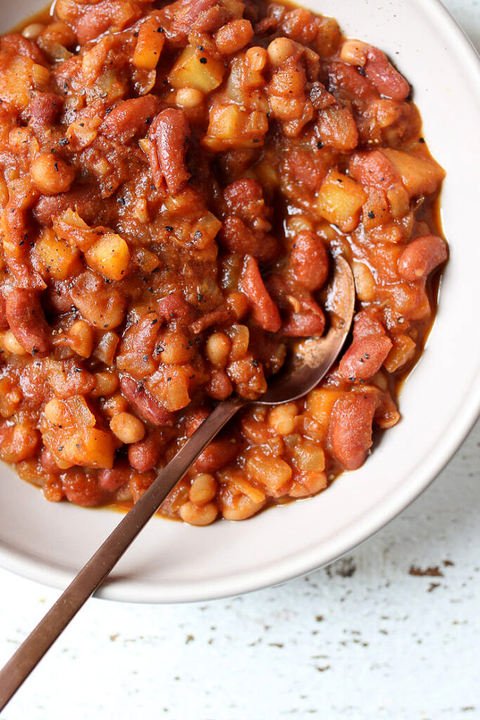 Vegan Baked Beans Recipe | Instant Pot Recipe + No Sugar Added - Abbey ...